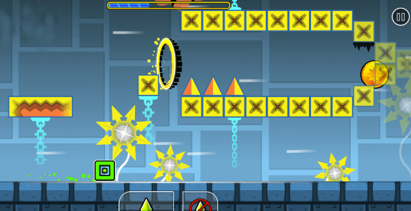 Cube section in Geometry Dash Switch