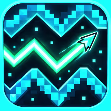 Thumbnail game - Geometry Dash Wave